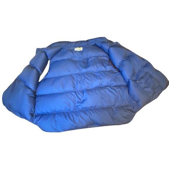 Vintage LL Bean Gold Tan Puffer Vest Snap Goose Down Men XXL Packable Gorpcore - Picture 9 of 16